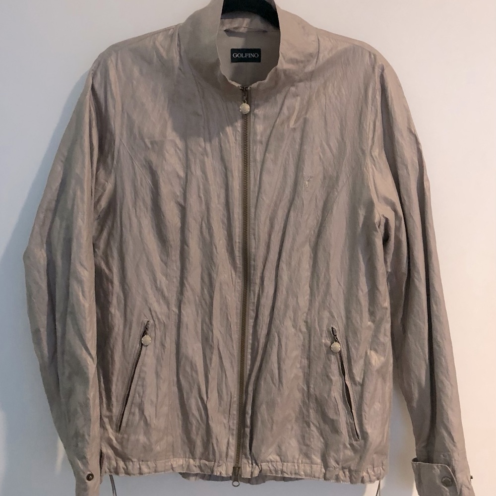Women’s Golfino jacket in light tan/gold- size 12